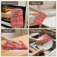 thumbnail image 6 of 2 Pcs Funny Kitchen Towels,Red Christmas Folk Pattern Microfiber Dish Towels,Kitchen Tea Towels,Kitchen Towel Set (18" X 26"), 6 of 7