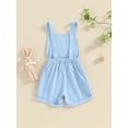 thumbnail image 3 of Bagilaanoe Newborn Baby Girl Easter Jumpsuit Shorts Fly Sleeve Embroidery Romper Overalls 6M 12M 18M 24M 3T 4T Kids Short Pants Summer Clothes, 3 of 8