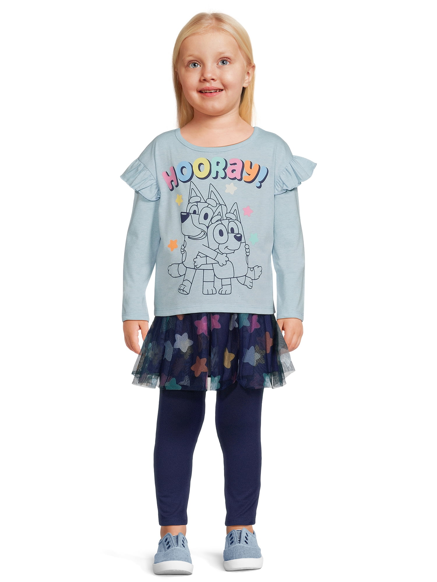 Bluey Toddler Girl Role Play Set, 4-Piece, Sizes 2T-5T