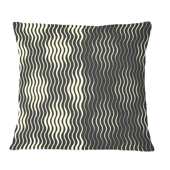 Designart Retro Geometrical Abstract Minimal Pattern V' Mid-Century Modern Throw Pillow - 12x20