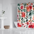thumbnail image 2 of Pioneer Flower Floral Print Pattern Shower Curtain 72"x72" ,Bathroom Decorative Shower Curtains Set with 12 Hooks,Modern Waterproof Washable Shower Curtain, 2 of 6