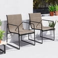 thumbnail image 4 of Patiojoy Ensemble de 4 Chaises de Patio Chaises de Mobilier d'Extérieur avec Dossier Ergonomique, 4 of 8