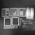 thumbnail image 3 of Juego de tarros de especias escalables de acrílico, estante de acero inoxidable para condimentos de cocina, 3 of 8
