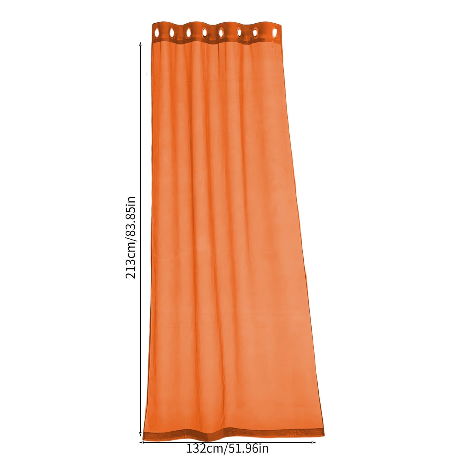 Xhegex Waterproof Outdoor Curtains for Patio, Light Filtering Privacy Weatherproof Grommet Outside Curtains for Porch, Pergola, Cabana, 2 Panels, 52W x 84L inch, Orange