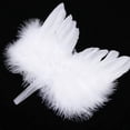thumbnail image 5 of Alas de ángel colgantes decoraciones de árbol de navidad plumas alas lazos de navidad arbol de navidad plumas colgantes alas de ángel decoración 10 piezas Afortunado Sencillez, 5 of 5