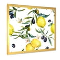 thumbnail image 2 of Designart 'Olive and Lemon Branches II' Tropical Framed Art Print, 2 of 4