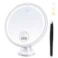 thumbnail image 1 of Espejo de aumento B Beauty Planet 30X con luz y pinzas, 1 of 7