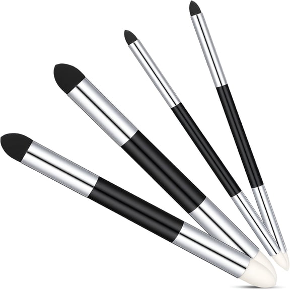 CCOCC 4 Pcs Artist Blending Sponge Pens,Dual Tip Universal Blending Sponge Pen,Reusable Sketch Wipe Drawing Art Blending Pen Brush Oil Pastel Blending Tools for Artist Highlight Shadow Detail