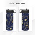 thumbnail image 3 of Sikiie Vintage Golden Butterfly Print 18OZ Insulated Straw Cup, Portable Leak-proof Sports Water Bottle, Stainless Steel Water Cup Suitable for Home and Outdoor, 3 of 8