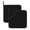 Black, variant on 2 Pack Kitchen Pot Holders Heat Resistant Oven Hot Pads With Hand Pockets And Hanging Loops For Baking Cooking 8x8in Royal Blue
