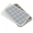 thumbnail image 2 of 24 Grids DIY Silicone Ice Tray Freeze Pudding Mold Chocolate Mould Baking with Lid Gray, 2 of 9