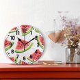 thumbnail image 2 of Yayeee 10" Wall Clock Battery Operated Quartz Round Silent Non-Ticking Home Decor, Cartoon Watermelon, 2 of 6