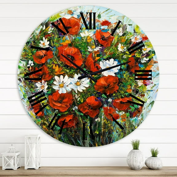 Designart 1 in Quartz Traditional Wall Clock