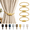 Gold, variant on MORAVE 6 Pack Outdoor Black Strong Magnetic Curtain Tiebacks, Modern Elegant Decorative Rope Tie Backs, Window Curtain Holdbacks for Drapes and Draperies
