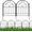 Black-2, variant on 10 Pack Decorative Garden Fence Panels, Rustproof Metal Animal Barrier - Dog, Rabbit, Yard & Patio Fencing, Heavy Duty Wire Border for Flower Beds, Easy No Dig Installation