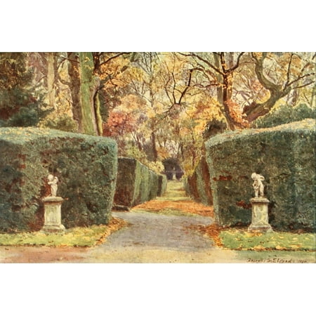Some English Gardens 1904 Melbourne Amorini Canvas Art - George S Elgood (18 x