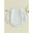thumbnail image 3 of Bagilaanoe Newborn Baby Boy Girl Oversized Romper Sweatshirt Long Sleeve Bodysuits Letter Print Pullover 3M 6M 12M 18M 24M Infant Casual Tee Tops, 3 of 8