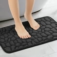thumbnail image 2 of REGALWOVEN Memory Foam Bathroom Rugs Ultra Soft Non-Slip Bath Mat Water Absorbent Quick Dry Bath Carpet Rug Black 16" x 24", 2 of 6