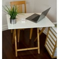 thumbnail image 6 of Eccostyle Bamboo Frame Folding Desk - White, 6 of 7
