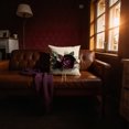 thumbnail image 6 of JWH Luxury 3D Handmade Decorative Flower Accent Pillow Covers 18x18inch Cotton Polyester Blend for Home Decoration Burgundy, 6 of 11