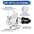 thumbnail image 3 of Alu for Mini um Engine Oil Cooler Filter Housing Kit Compatible with for Audi for A4 2005-2008, 3 of 4