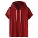 thumbnail image 2 of pstuiky camisetas camisas para hombre, Camiseta deportiva informal de manga corta con capucha y cuello redondo para hombre camisas casuales para hombre xxxl, 2 of 6
