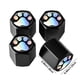 thumbnail image 3 of Tapones universales para válvulas de neumáticos - Paquete de 4 tapones de gasolina de aleación de aluminio con protección antirrobo y antifugas para coches y camiones | Accesorios decorativos para, 3 of 7