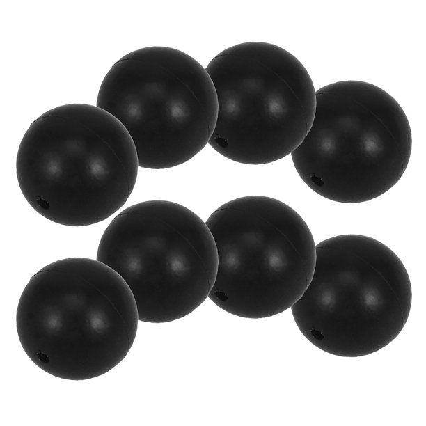 unbranded 8Ud Cabezas De Goma Para Baquetas De Batería Color Negro Accesorio Eficaz