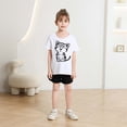 thumbnail image 1 of iTNHFP T-Shirts pour Filles T-Shirt Imprimé Dessin Animé Mignon Manches Courtes Col Rond Été Décontracté, 1 of 4