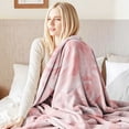 thumbnail image 5 of Flannel Fleece Throw Blanket, Soft Large Throw Blanket, Lightweight Cozy Plush Throw Blanket Fit Sofa Bed, 40"x50", Pink Roses, 5 of 7