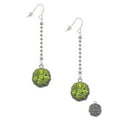 thumbnail image 2 of Delight Jewelry Resin Buddha in Frame - Silver-tone Long Sparkle Dangle French Earrings, 2 of 4
