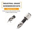 thumbnail image 4 of Uxcell 2pcs Anti Slip Magnetic Phillips Screwdriver Bit PH2 1/4" Hex Shank 1" (25mm) Long Impact Cross Screwdriver Bits, 4 of 7