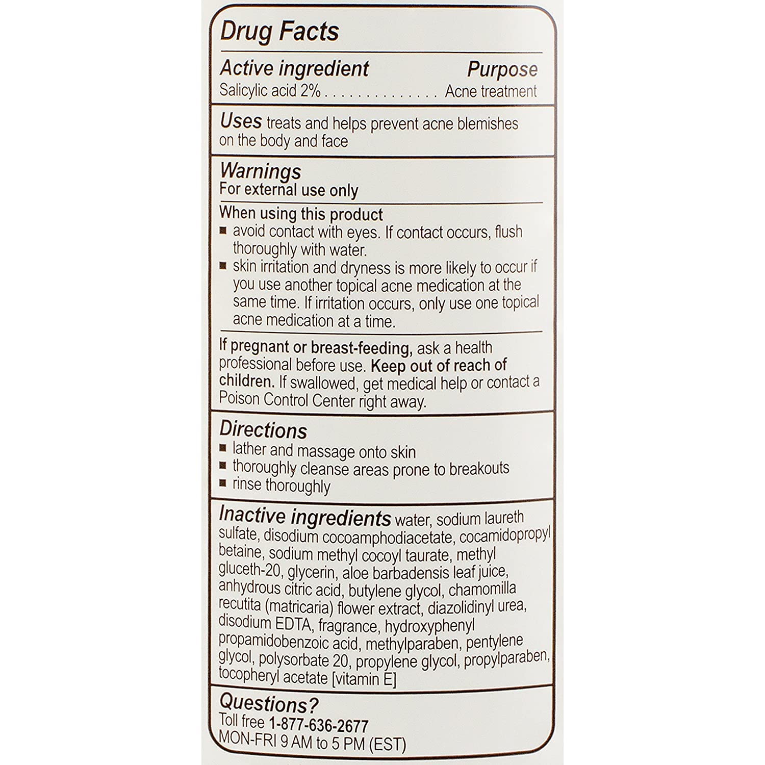 pHisoderm Anti-Blemish Body Wash 10 oz (Pack of 7)