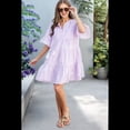 thumbnail image 7 of Womens Casual Bell Sleeves Waist Ruffled Striped Shirt Dress Light S, 7 of 7