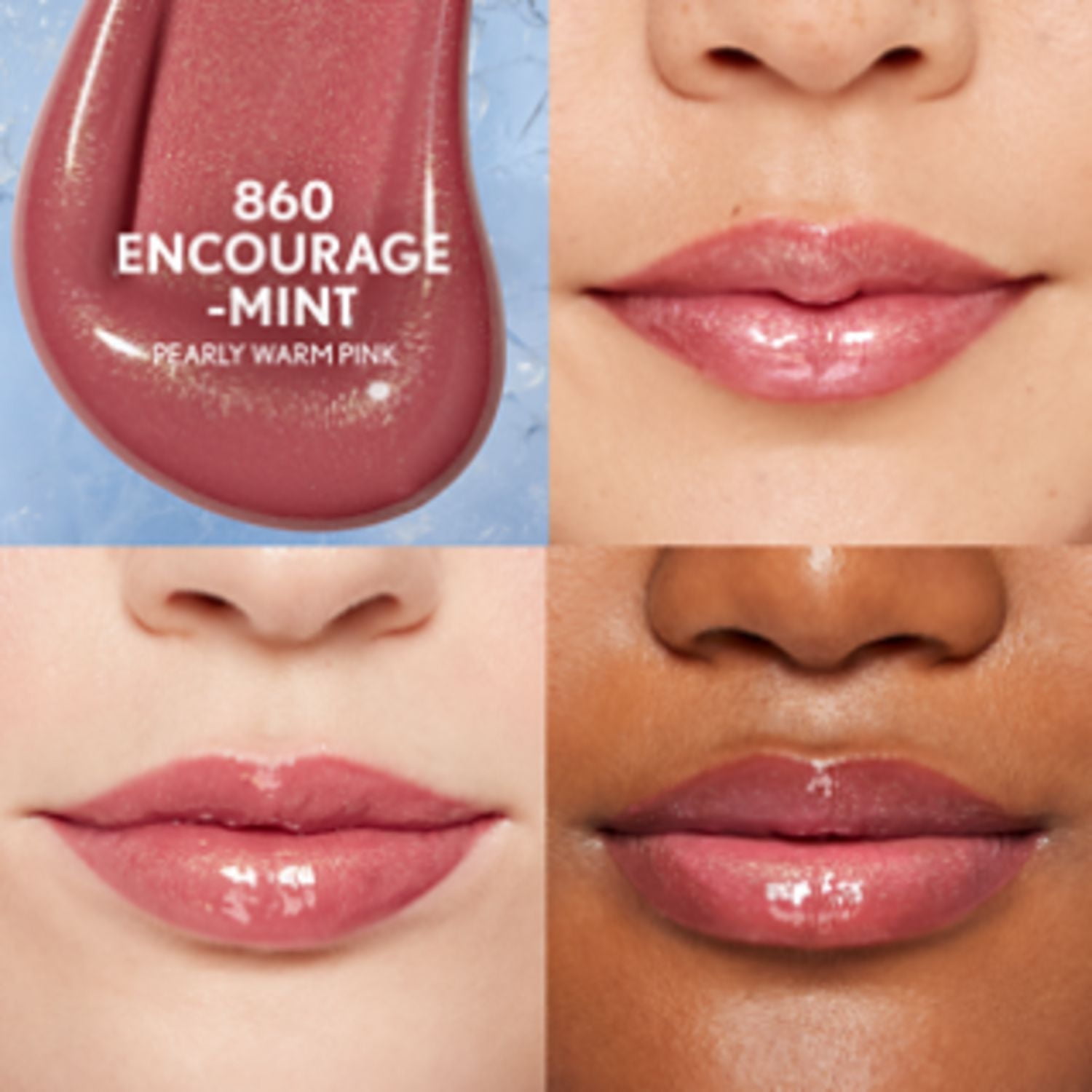 Clean Fresh Yummy Gloss, Plumper Gloss, Shiny Gloss, Vegan Formula, Volumizing Lip Plumper, Easy to Apply, Minty Flavor, Volumizing lip plumper