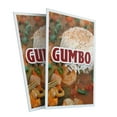 thumbnail image 4 of A-frame Sidewalk Gumbo 24" x 36" Double Sided A-Frame Sidewalk Sign, Includes 2 Plastic Inserts | Foldable Portable White Signicade Sandwich Board Signs, 4 of 5