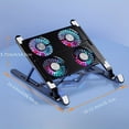 thumbnail image 3 of SNNROO Portable Laptop Cooling Pad - Compact Foldable Design with High-Performance Radiator  Silent Fan  and Adjustable Bracket - Universally Compatible with Macbook  Tablet  and Notebook, 3 of 7