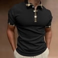thumbnail image 2 of PEASKJP Polo Shirts for Men Men's Modern Fit Short Sleeve Polo Shirt Summer Polo Shirts (Black,4XL), 2 of 3