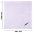 thumbnail image 7 of REGALWOVEN Lavender Cotton Pattern Washcloths Highly Absorbent Low Linting Face Towel Light Purple 4, 7 of 7