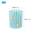 thumbnail image 2 of Uxcell Pencil Holder, 2 Pack Plastic Pen Holder Cute Pencil Holders Pineapple Cup Organizer Makeup Brush Holder, Blue, 2 of 5