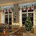 thumbnail image 4 of Merry Christmas Curtain Valance, Tree Snowman Gift Snowflake Winter Gray Short Rod Pocket Window Treatment for Living Room, Bedroom, Kitchen, Bathroom, 1 Panel, 54" W x 18" L, 4 of 5