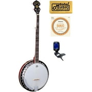 Oscar Schmidt 5-String Banjo With Remo Head, TMS Bundle