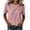 Pink, variant on HOMBOM Womens Shirts Short Sleeve Solid Color Loose Crew Neck Summer T Shirts for Young Women Gray