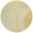 thumbnail image 2 of Addison Rugs Chantille Indoor/Outdoor Transitional Striped Gold Washable Round Rug, 8' x 8', 2 of 6