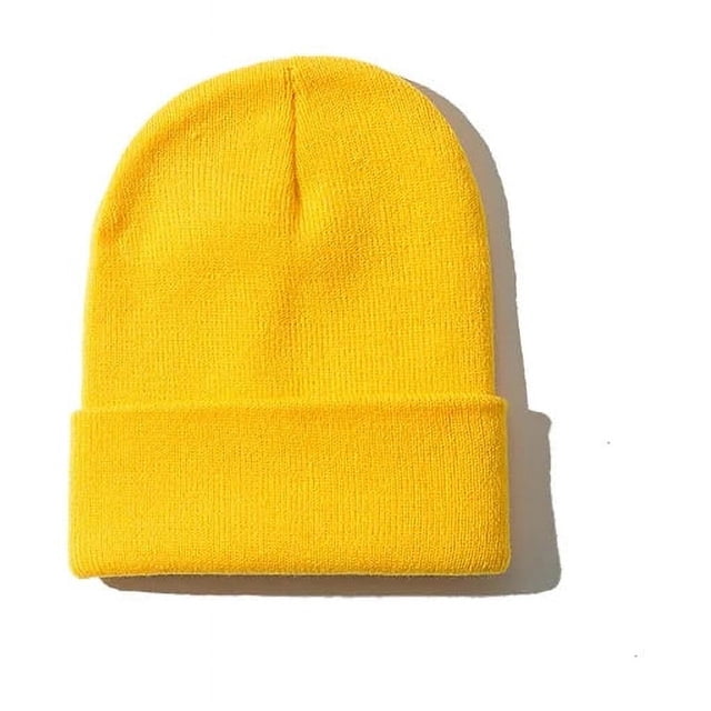 LinYooLi Chapeaux d'Hiver pour Femmes Bonnets Tricotés Unis Mignons Chapeau Filles Automne Bonnet Féminin Bonnets Chauds Dames Décontracté Homme