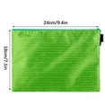 thumbnail image 2 of KQJQS Waterproof Zipper File Bags, 3 Pack A4 Document Holders Pencil Pouch for Office, Green, 2 of 5