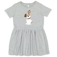 thumbnail image 3 of Inktastic Dog with Ear Up Girls Toddler Dress, 3 of 5