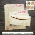 thumbnail image 1 of Classic Vintage Stationery Set - 16 Pieces Including 8 Writing Papers, 4 Envelopes, and 4 Stickers with Larger Sheets Than Expected, 1 of 4