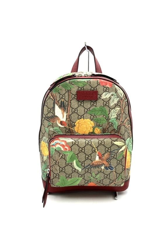 Pre-Owned GUCCI 2016 Tian 427042 Backpack/Daypack Bird and Flower Multicolor... (Good)
