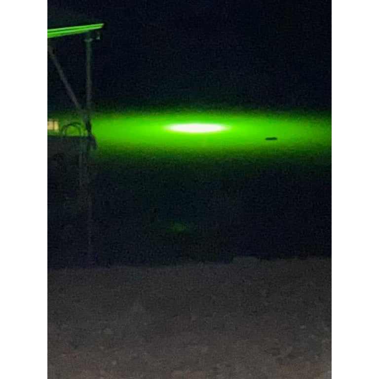 Green Blob Outdoors New Underwater LED Fishing Light 15000 Lumens 12V  Battery Powered with Alligator Clips Fish Light Attracting Snook Crappie  for